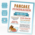 School PTO /PTA/PTC leader poster set for Flapjack/Pancake Breakfast Fundraiser
